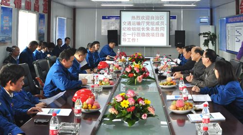 区交通运输厅纪检组组长朱胜景到我公司泸渝片区项目检查指导事情 - 企业要闻 - J9集团